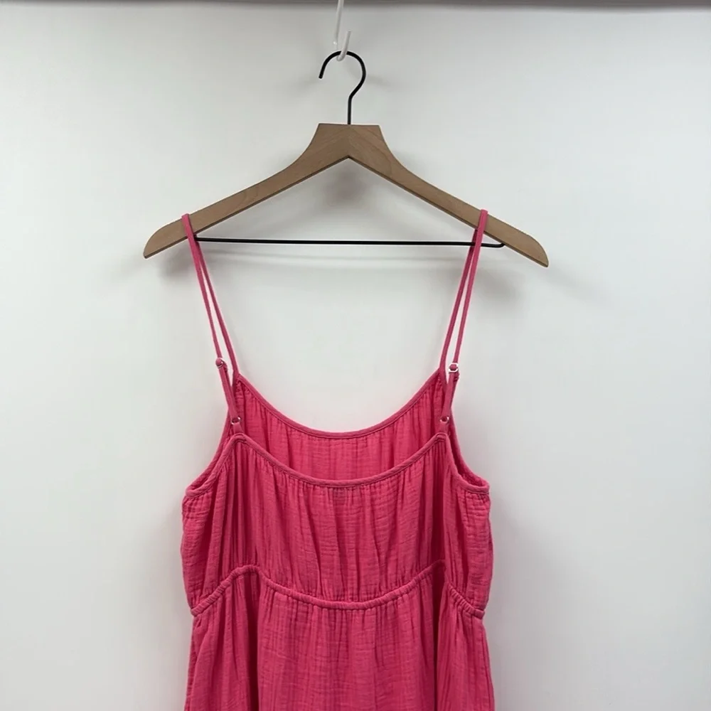 Women's Pink Tiered Maxi Dress - Unbranded